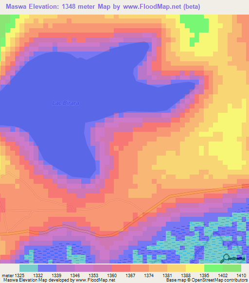 Maswa,Rwanda Elevation Map