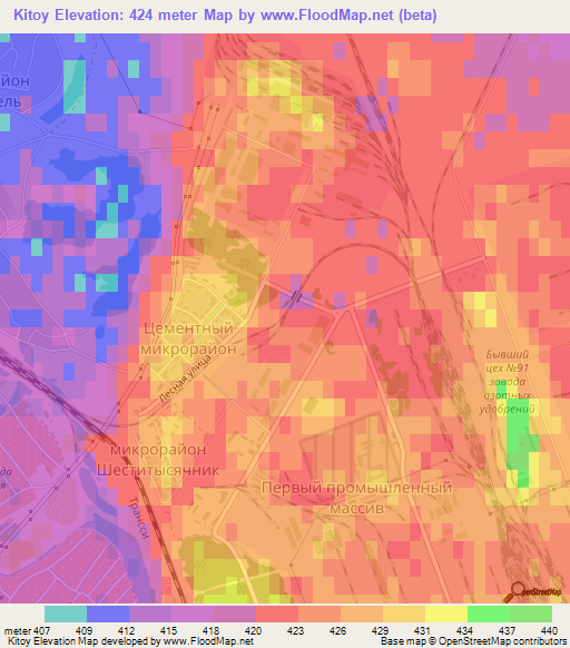 Kitoy,Russia Elevation Map