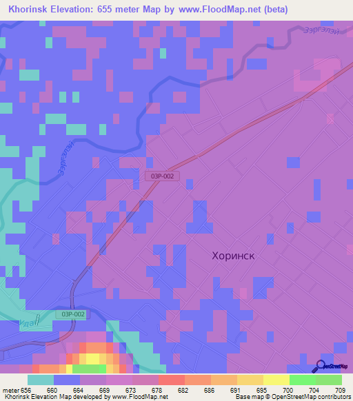 Khorinsk,Russia Elevation Map