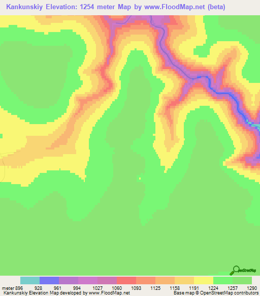 Kankunskiy,Russia Elevation Map