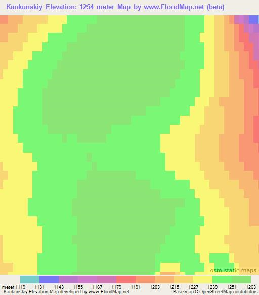 Kankunskiy,Russia Elevation Map