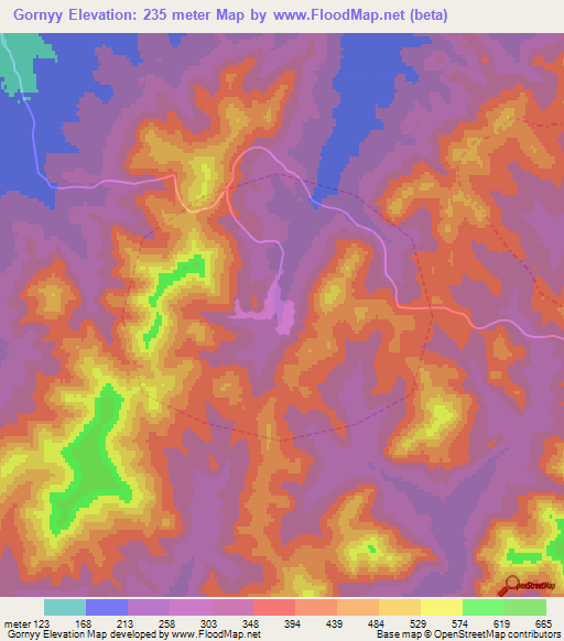 Gornyy,Russia Elevation Map