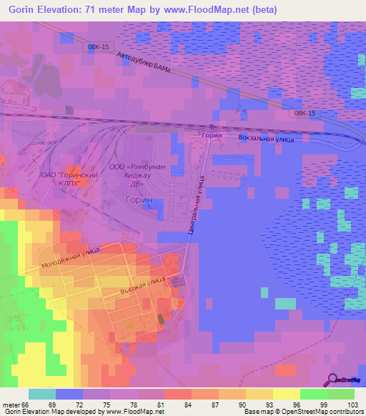 Gorin,Russia Elevation Map