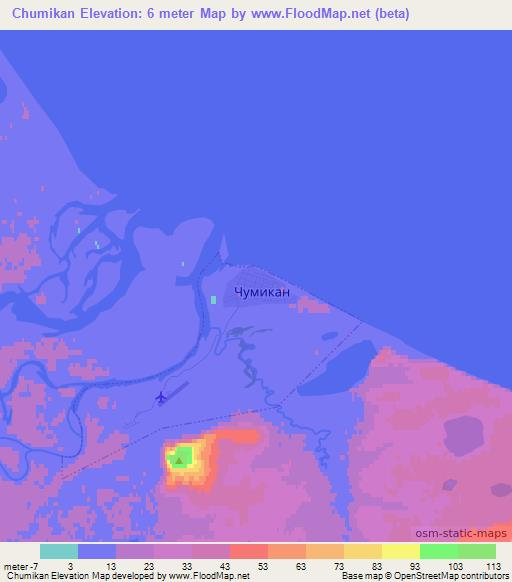 Chumikan,Russia Elevation Map