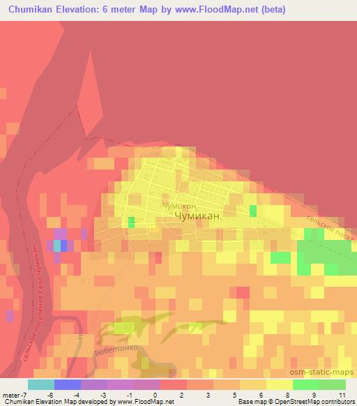 Chumikan,Russia Elevation Map