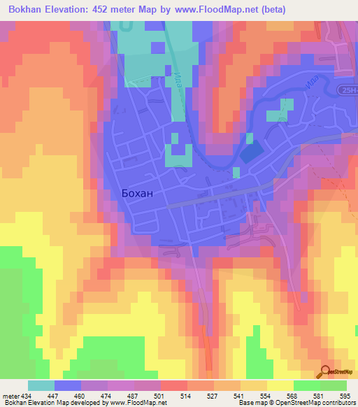 Bokhan,Russia Elevation Map