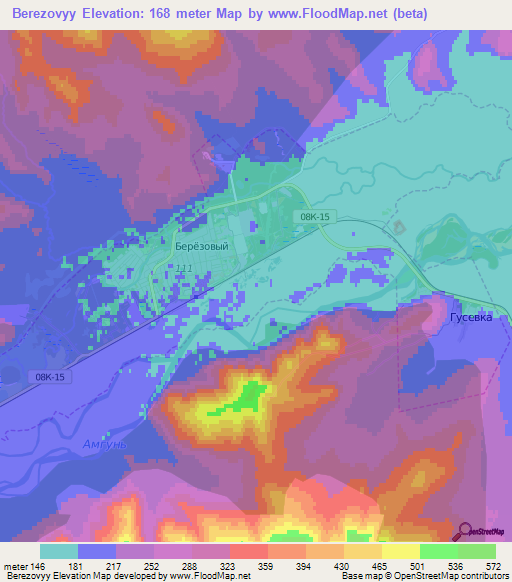 Berezovyy,Russia Elevation Map