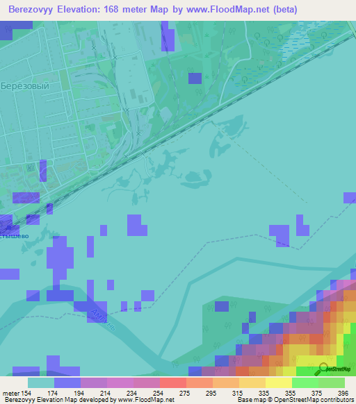 Berezovyy,Russia Elevation Map