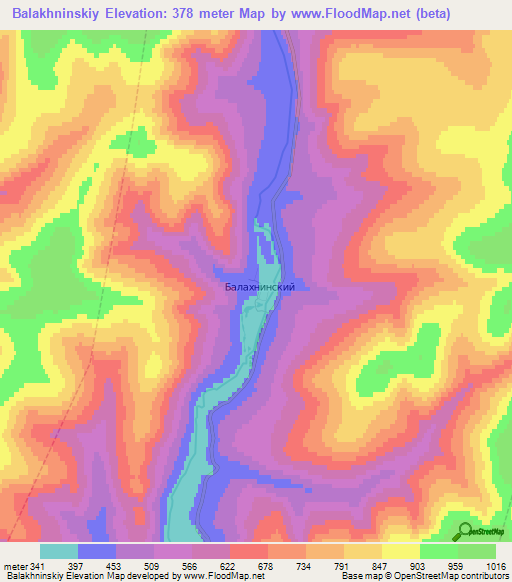 Balakhninskiy,Russia Elevation Map