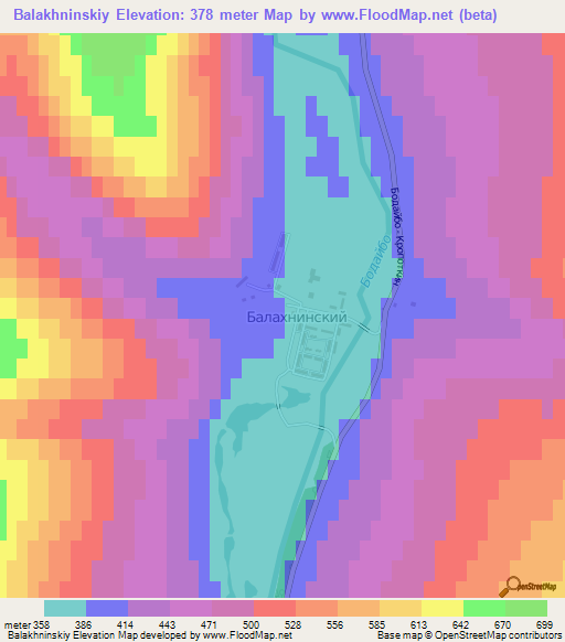 Balakhninskiy,Russia Elevation Map