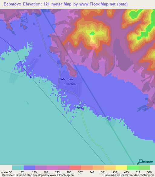 Babstovo,Russia Elevation Map