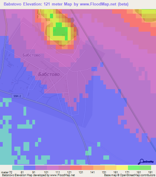 Babstovo,Russia Elevation Map