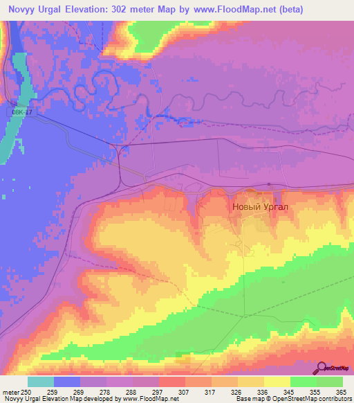 Novyy Urgal,Russia Elevation Map