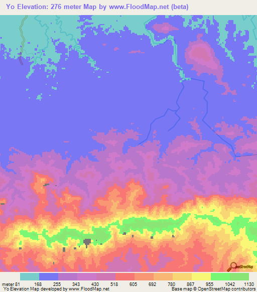 Yo,Papua New Guinea Elevation Map