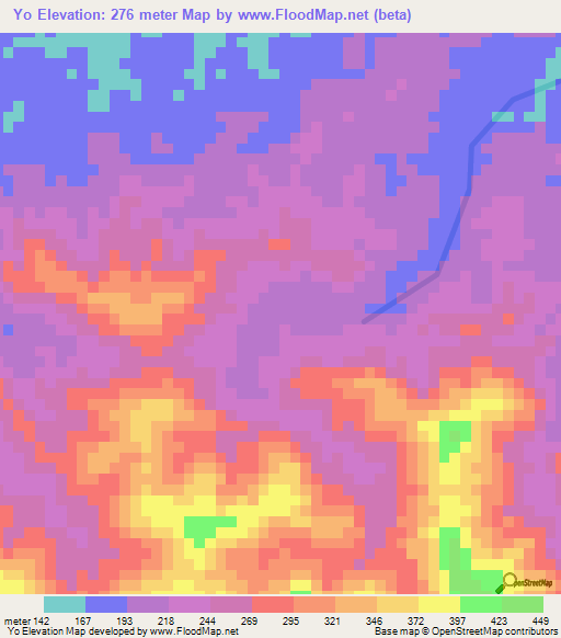 Yo,Papua New Guinea Elevation Map