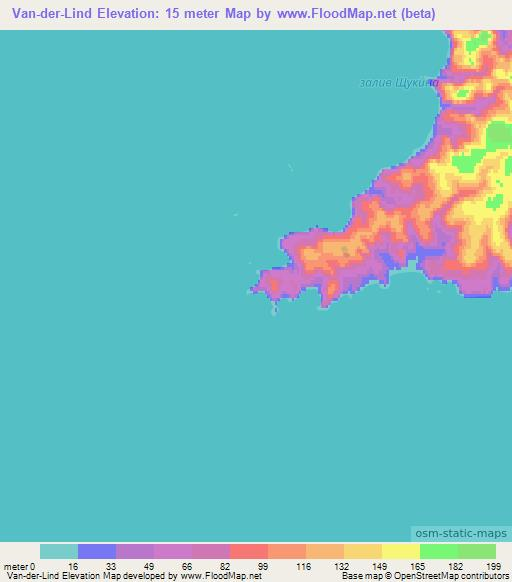 Van-der-Lind,Russia Elevation Map
