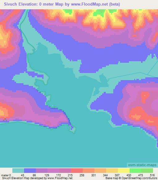 Sivuch,Russia Elevation Map