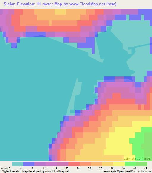 Siglan,Russia Elevation Map