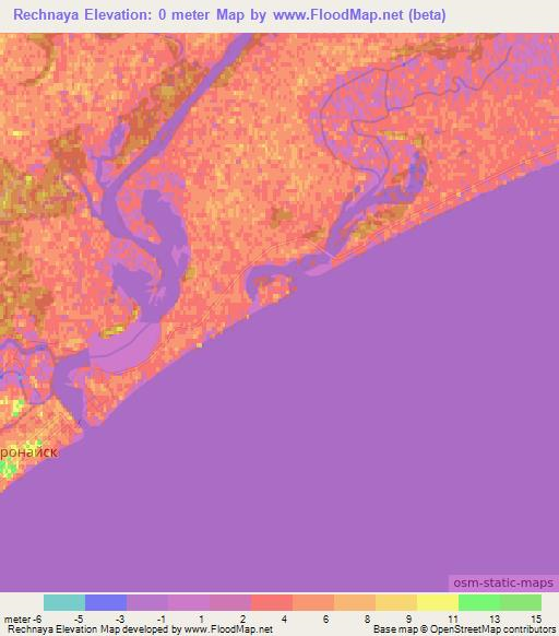 Rechnaya,Russia Elevation Map