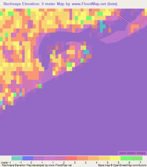 Rechnaya,Russia Elevation Map