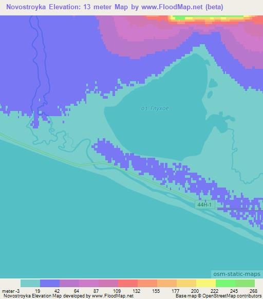 Novostroyka,Russia Elevation Map