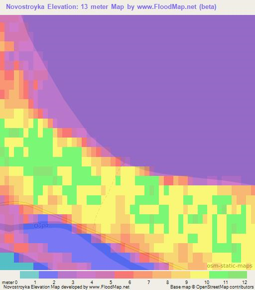 Novostroyka,Russia Elevation Map