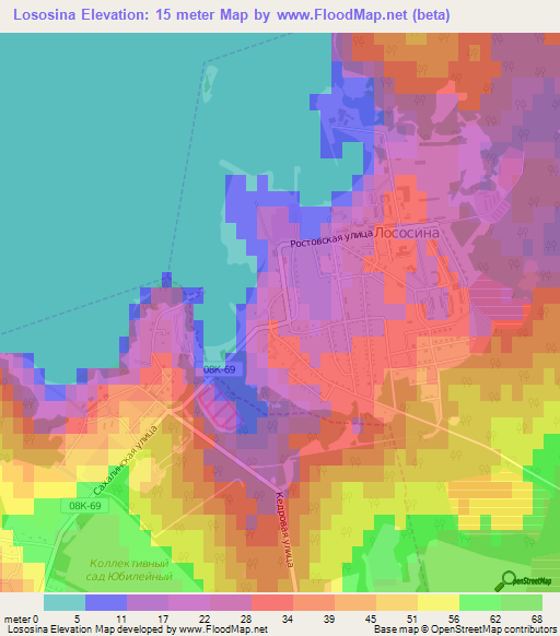 Lososina,Russia Elevation Map