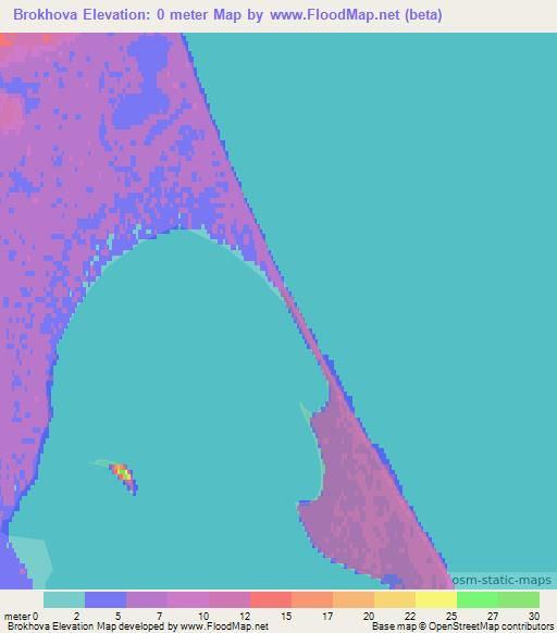 Brokhova,Russia Elevation Map