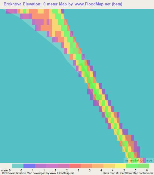 Brokhova,Russia Elevation Map