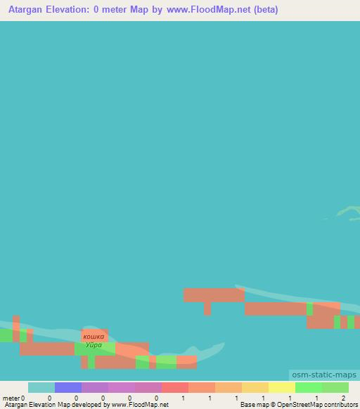 Atargan,Russia Elevation Map