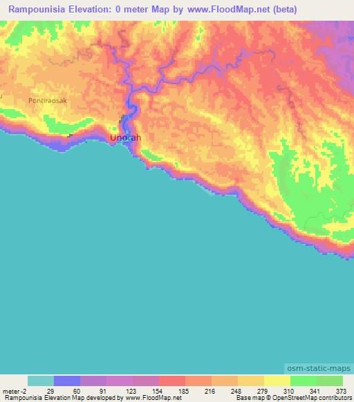 Rampounisia,Vanuatu Elevation Map