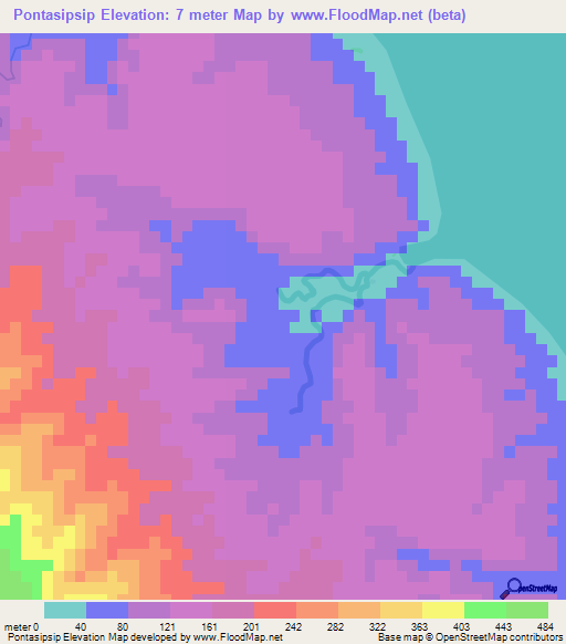 Pontasipsip,Vanuatu Elevation Map