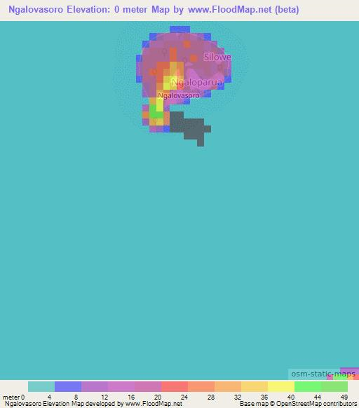 Ngalovasoro,Vanuatu Elevation Map