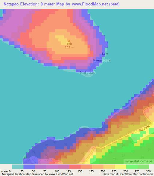 Natapao,Vanuatu Elevation Map