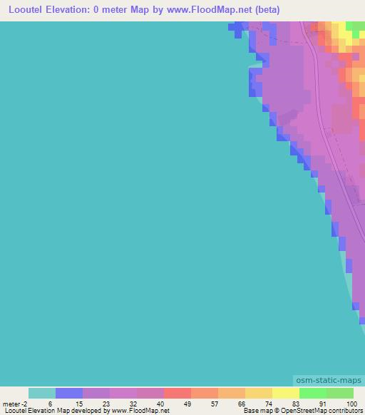 Looutel,Vanuatu Elevation Map