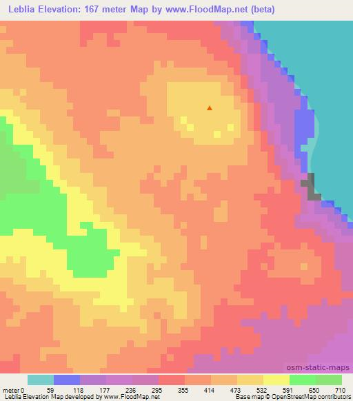 Leblia,Vanuatu Elevation Map