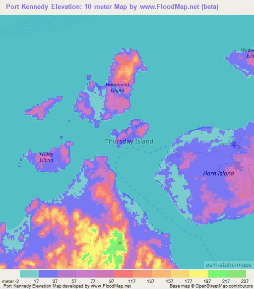 Port Kennedy,Australia Elevation Map