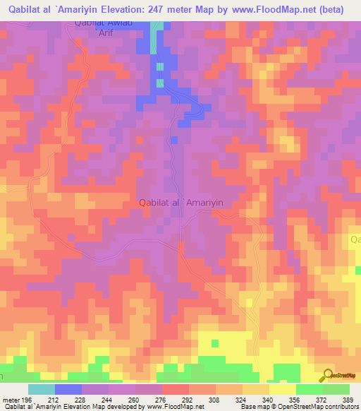 Qabilat al `Amariyin,Libya Elevation Map