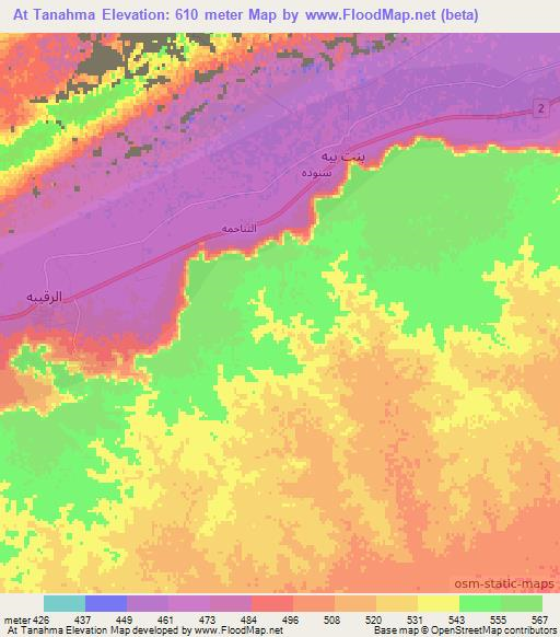 At Tanahma,Libya Elevation Map