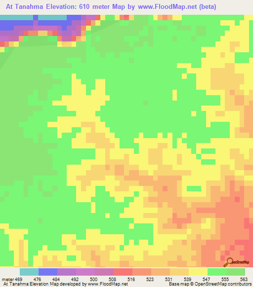 At Tanahma,Libya Elevation Map