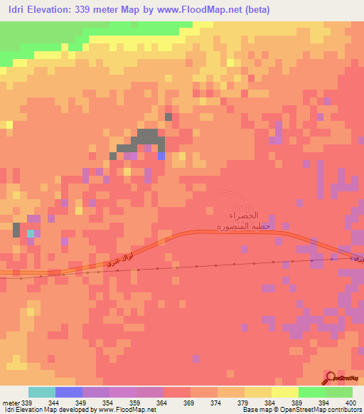 Idri,Libya Elevation Map