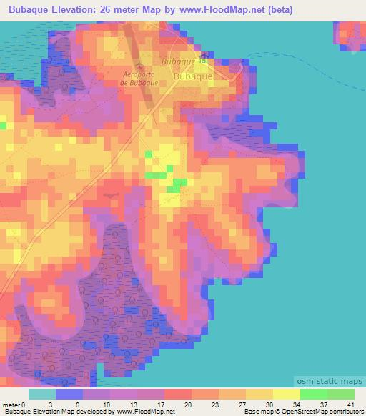 Bubaque,Guinea-Bissau Elevation Map