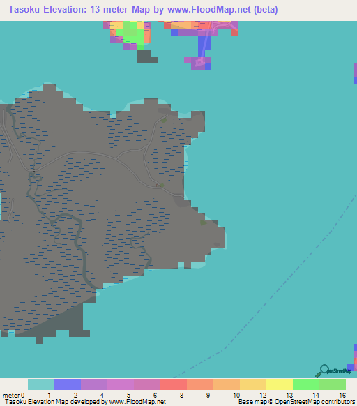 Tasoku,Sierra Leone Elevation Map