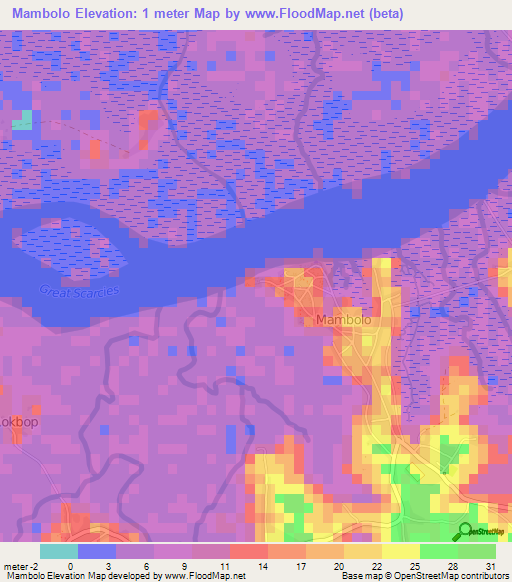 Mambolo,Sierra Leone Elevation Map