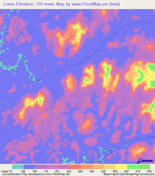 Loma,Sierra Leone Elevation Map