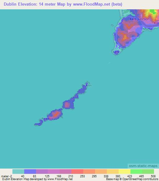 Dublin,Sierra Leone Elevation Map