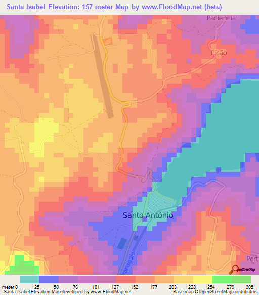 Santa Isabel,Sao Tome and Principe Elevation Map