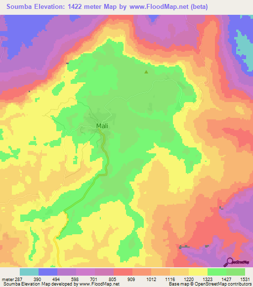 Soumba,Guinea Elevation Map