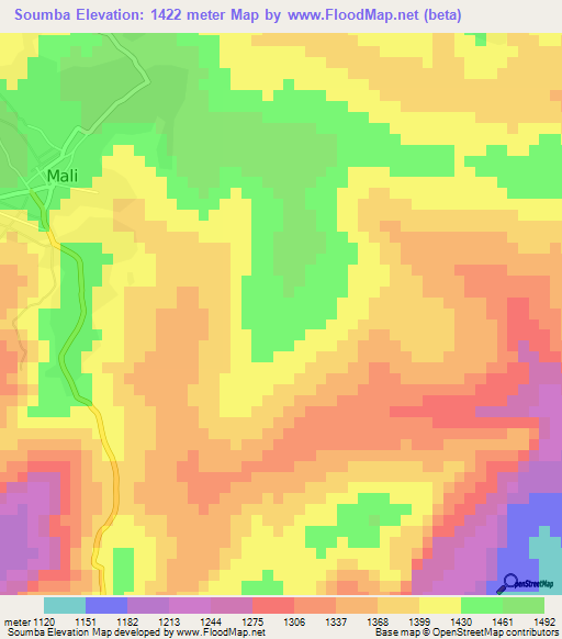 Soumba,Guinea Elevation Map