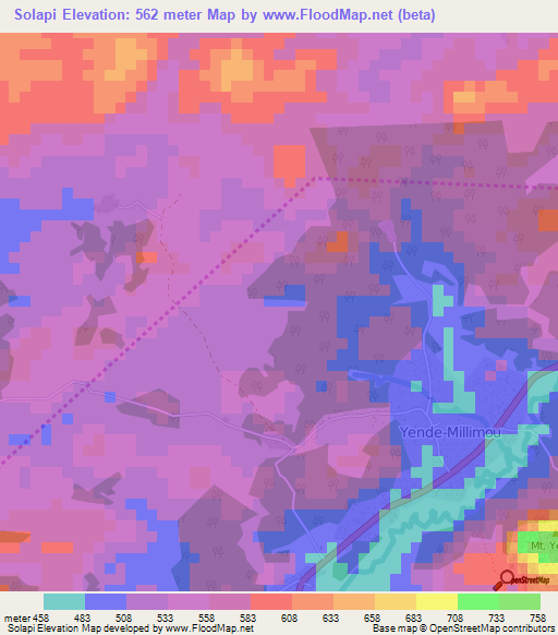 Solapi,Guinea Elevation Map